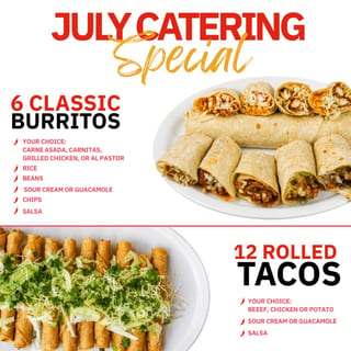 July Special - Burritos/Rolled Tacos